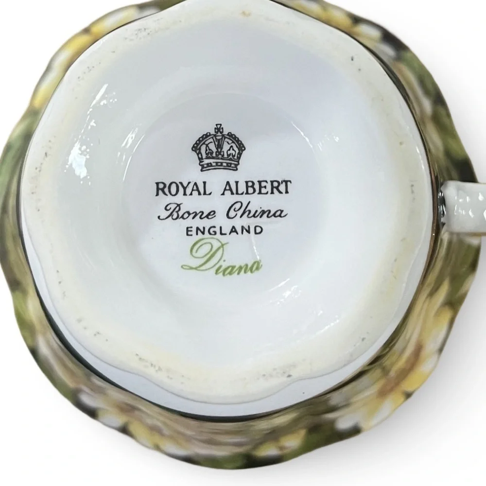 Vintage Royal Albert “Diana” Pattern Teacup and Saucer Set